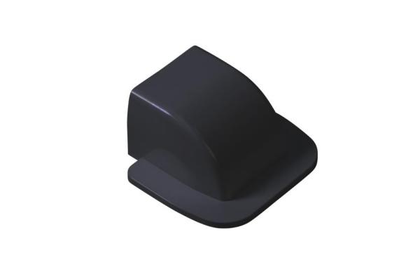 Optimal Muurkap Od 80 ZWART  2310