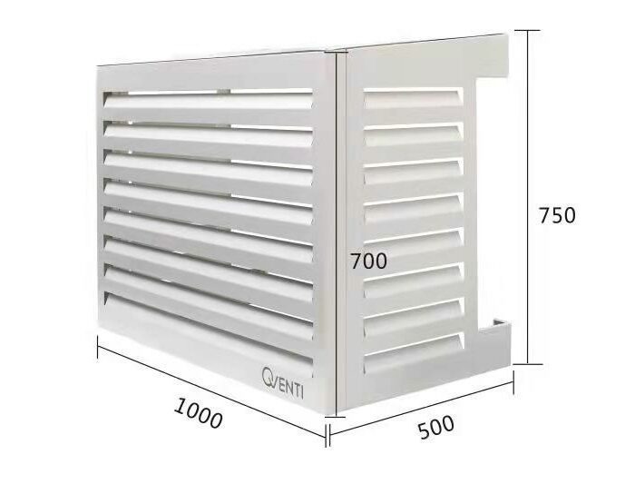 Qventi Aluminium  wit Airconditioner ombouw100*75*50 smal