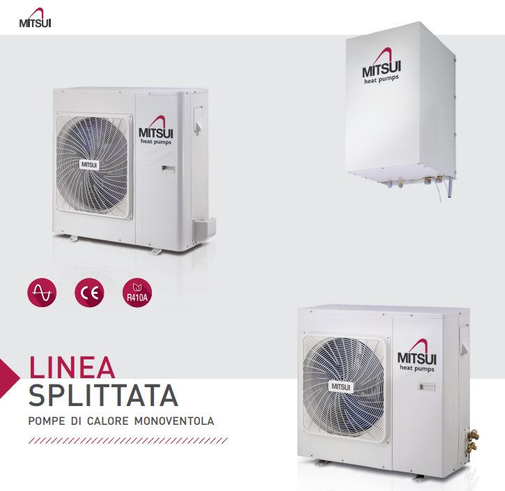 Mitsui SHPA08RP24Mi 8Kw split unit warmte pomp