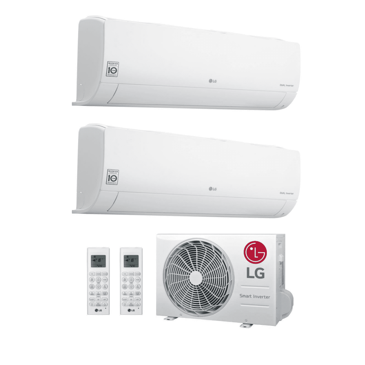 LG PC09ST Duo 2X 2.5Kw _ MU15 set met standaard Wifi - Afbeelding 2
