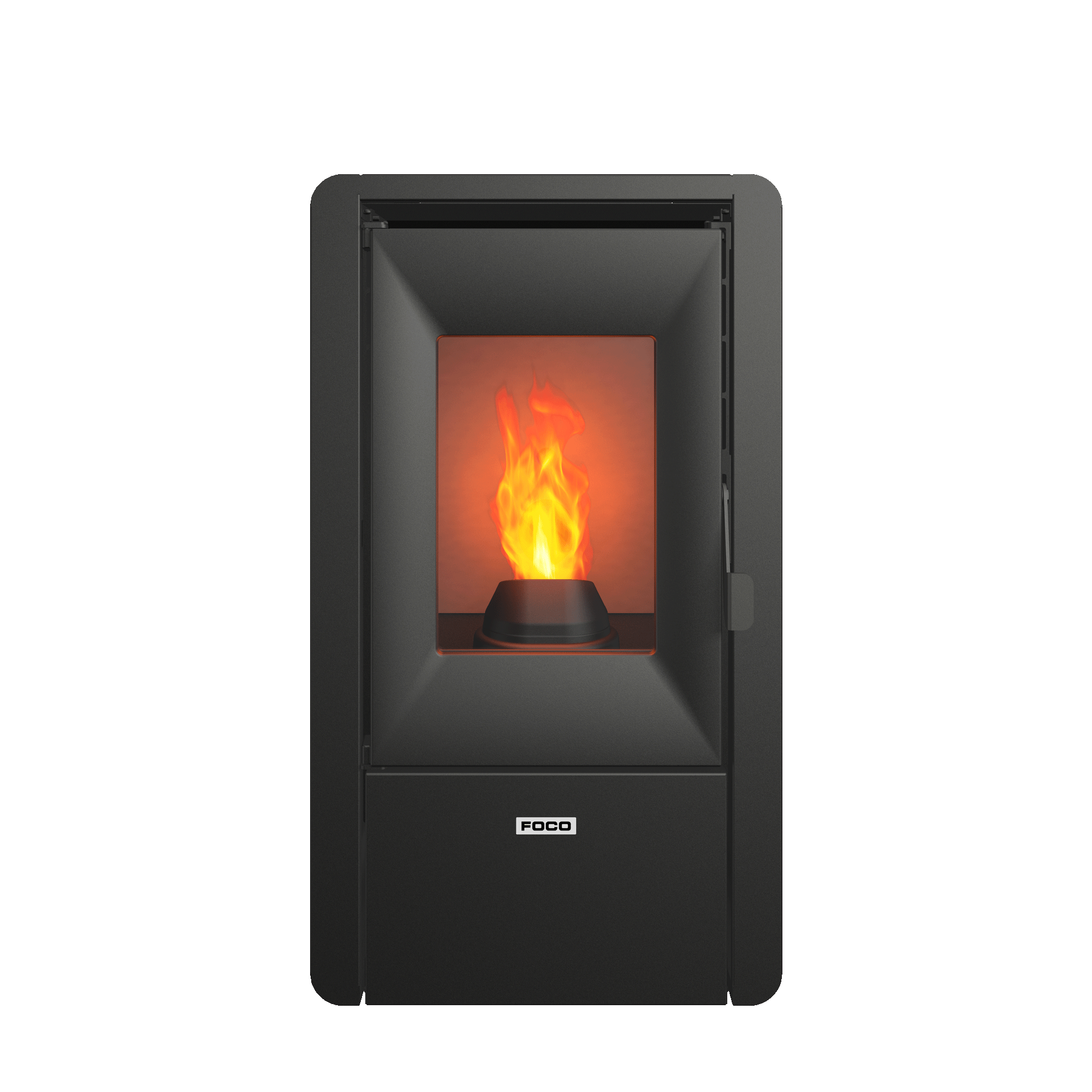 Foco Smart Mod 6 pellet kachel Zwart