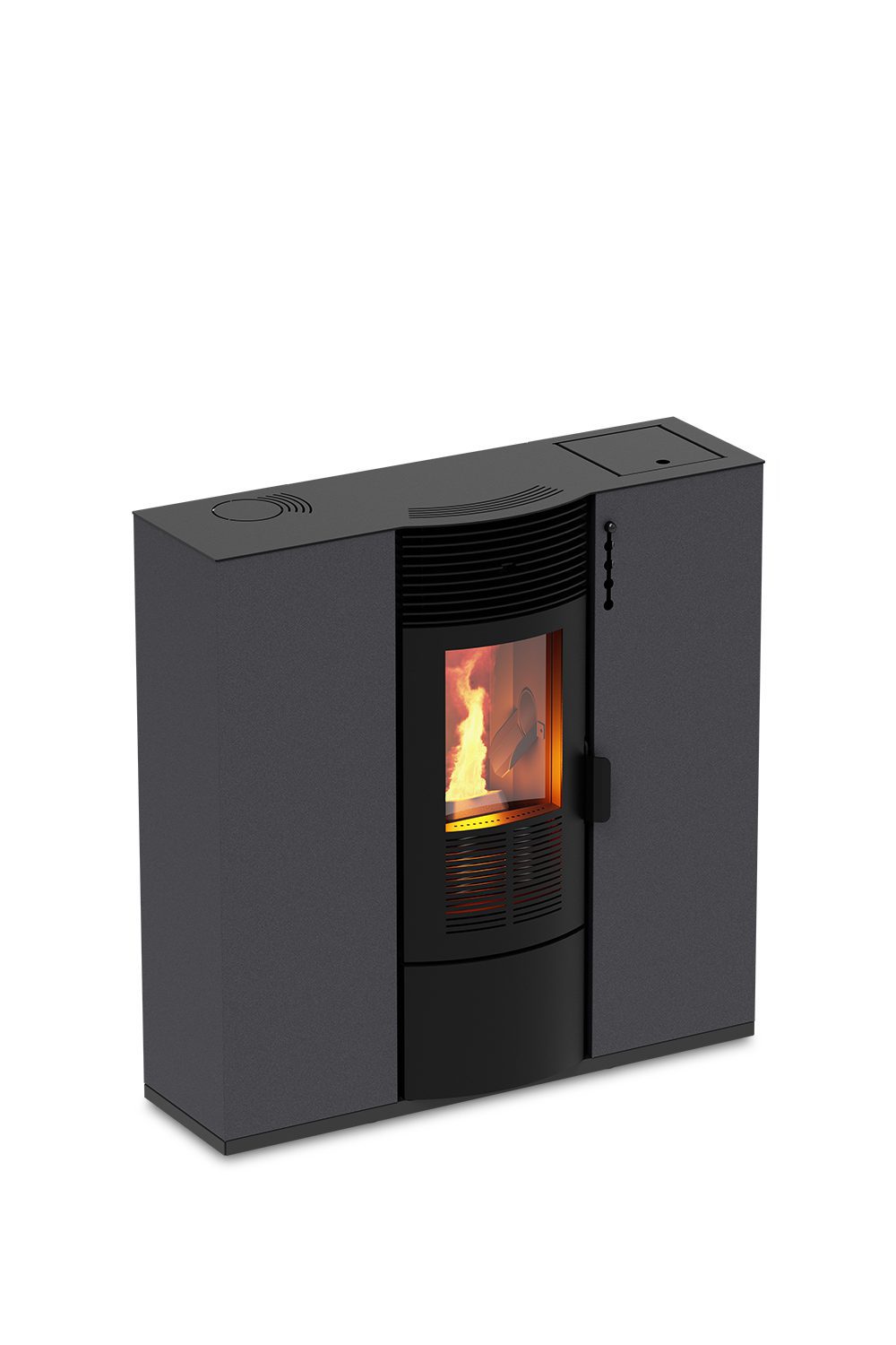 Foco Slim mod 12C Bordeaux pellet kachel - Afbeelding 3
