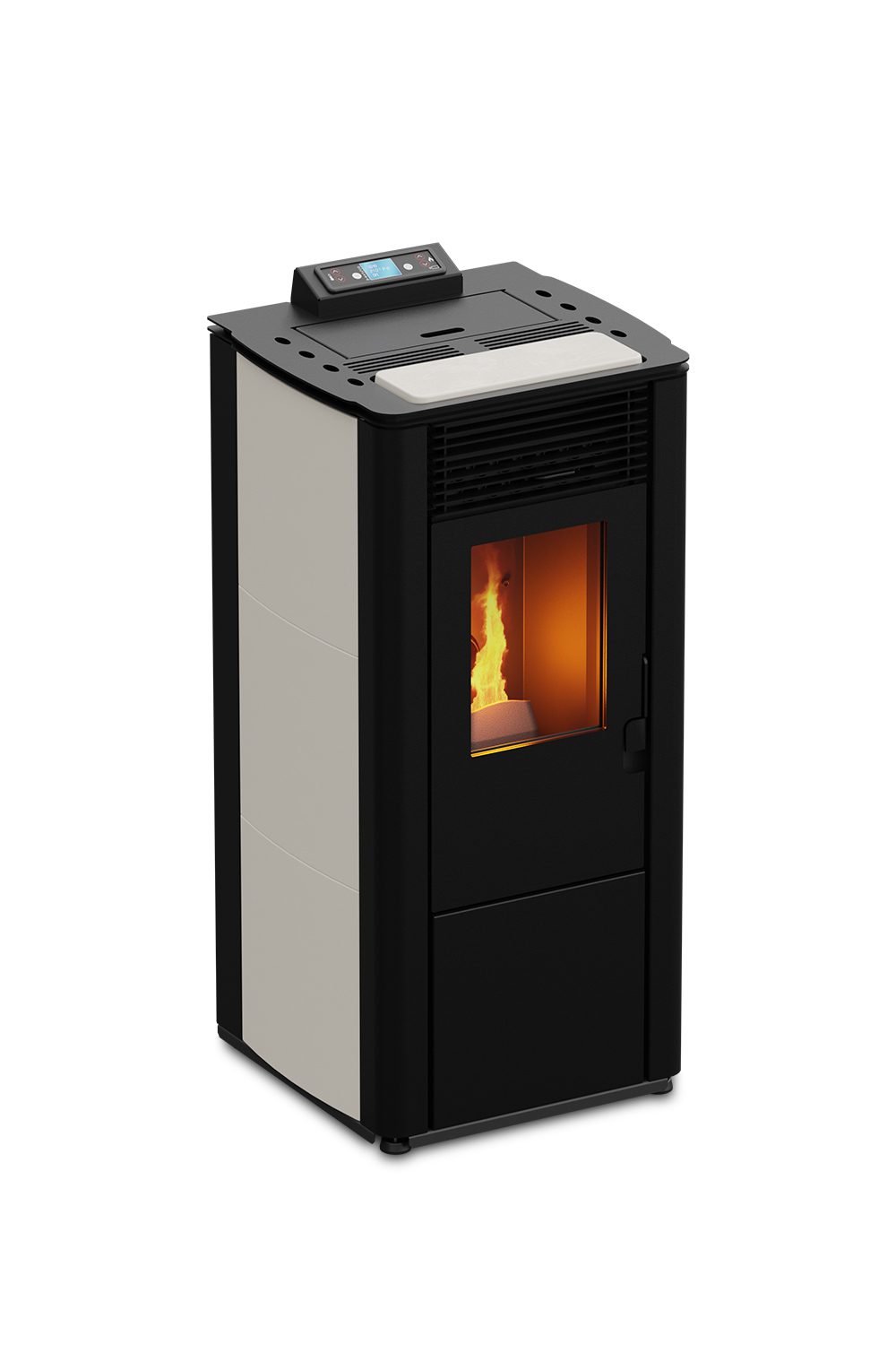 Foco Majolica 8Kw wit pellet kachel
