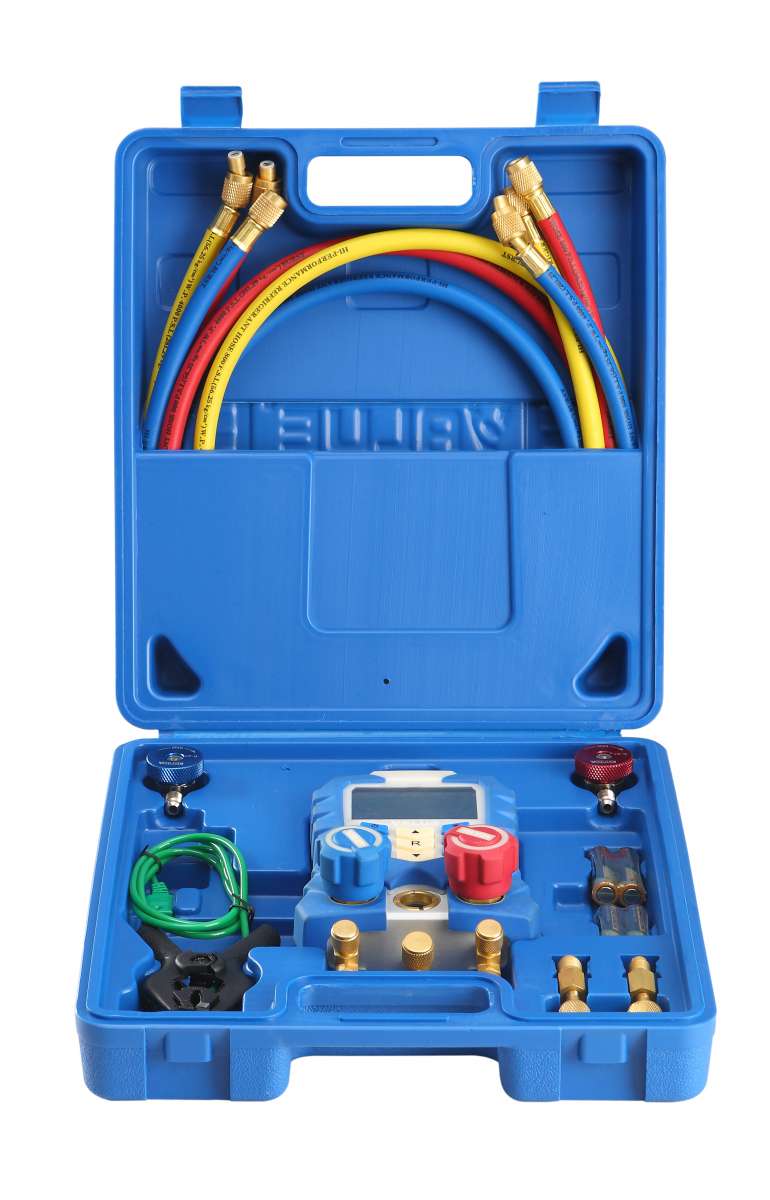 Value Digitale manifold set met temp klem incl slag set