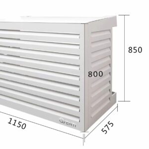 Qventi Aluminium Wit Airconditioner ombouw  115*85*57 Medium