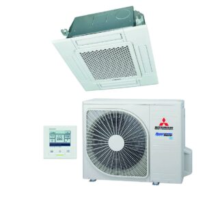 Mitsubishi Cassette unit 60x60 FDTC35VH1+ RSC35 3.5 kW warmtepomp inverter R32compleet met panel