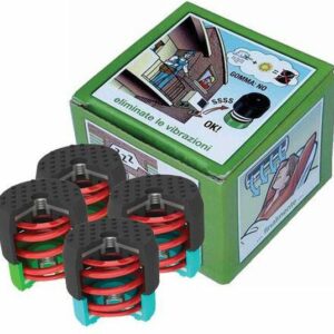 Trillingsdempers voor airco buitenunits 30 tot 55 kg 2x blauw 2x groen