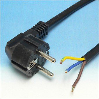 Netsnoer 3 meter met schuko stekker 3*1.5