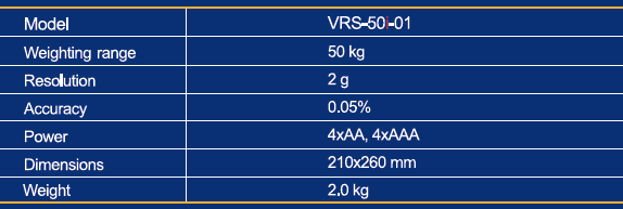 value digital koelmiddel weegschaal VRS-501-01 - Afbeelding 3